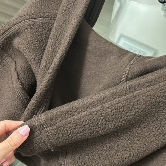 ✨ ADIDAS ✨ Sherpa Teddy Set Cropped Zip Hoodie And Joggers Tracksuit Medium RARE - Picture 15 of 17